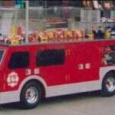 FIRE ENGINE VENDING CART