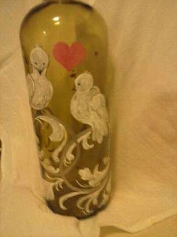 Lighted Handpainted Doves Hearts and Rings