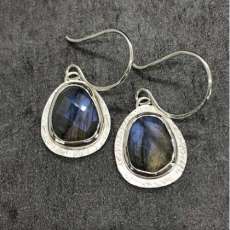 Labradorite and Sterling Earrings