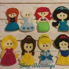Princess Inspired Finger Puppets