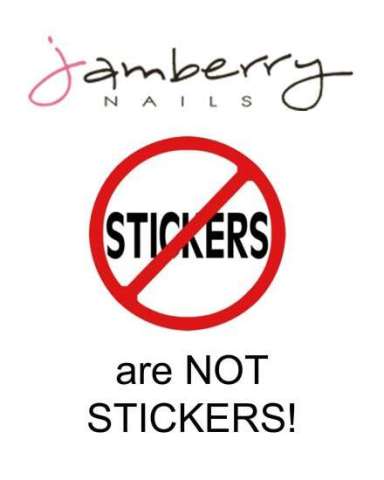 Jamberry Nail Wraps are not stickers!