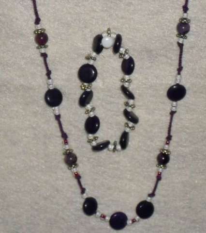 Beads that are hand strung.