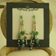 Crystal and Sterling Silver Earrings