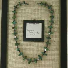 Turquoise, Hemitite and Sterling Silver Necklace