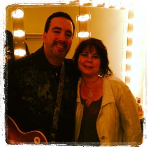 Scott & Andrea Cunningham in the Green Room at the Indie Fest 2012