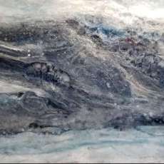 Finesse - Acrylic and Resin on Aluminum Panel