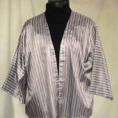 Kimona Jacket with tan and white strips