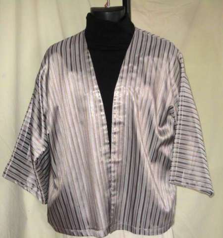 Kimona Jacket with tan and white strips