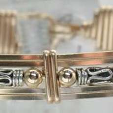 Wire Wrapped Bracelet 14k Gf and Bali Silver Beads