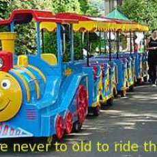You're Never Too Old To Ride The Train