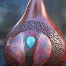 Bear Fetish Gourd