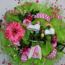 Easter Fun Decorative  Wreath