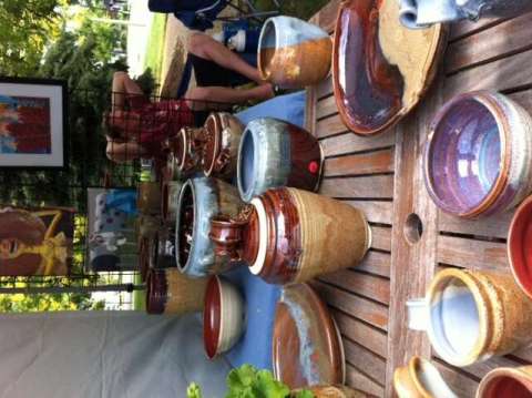 Pottery display