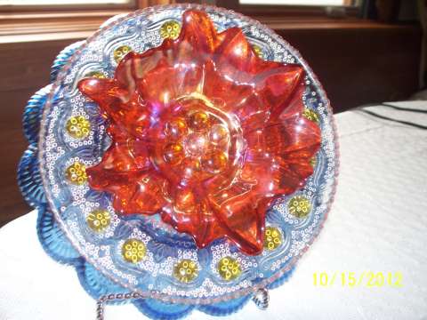 Blue Sunshine Crystal Flower