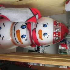 Buckeye Snowman three tier