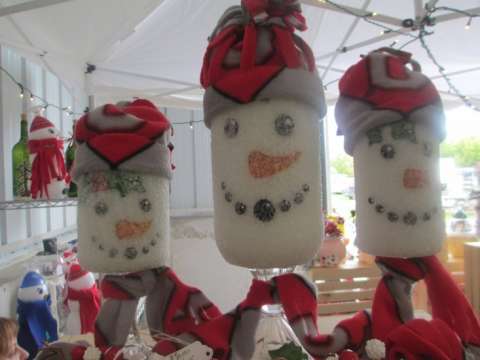 Buckeye Snowmen set of three