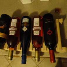Small 5 Bottle Wine Rack