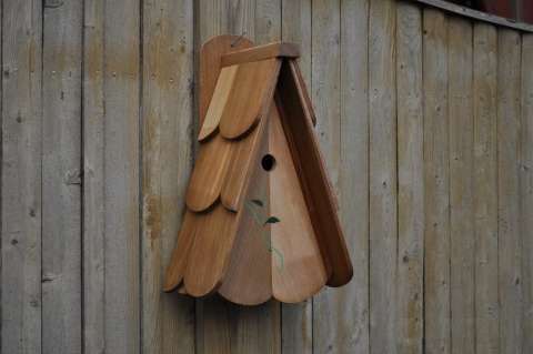 Red Cedar A Frame Bird House