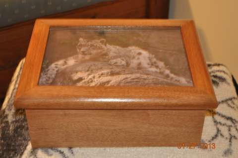 Picture Frame Top Memory Keepsake Box