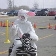 The Easter Bunny took a ride too!