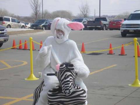 The Easter Bunny took a ride too!