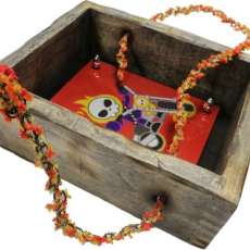 Ghost Rider - Custom painting and flaming chain in shadowbox frame