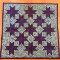 Blue mini-quilt