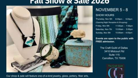Craft Guild of Dallas Fall Art Show & Sale