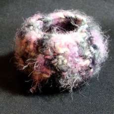 Felted wool bowl, handmade
