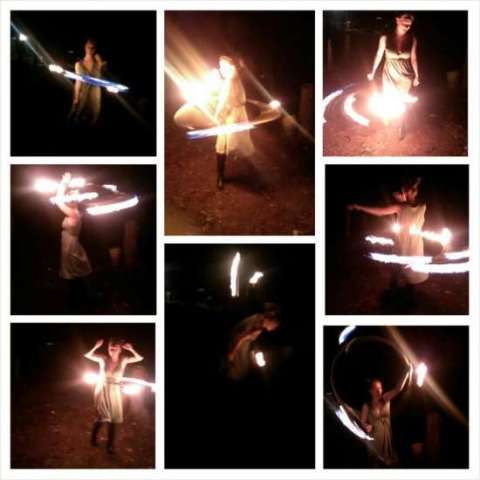 Fire Hooping