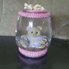 teddy snow globe