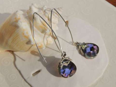 Swarovski briolette earrings