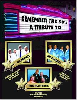 Hall of Fame Tribute Show featuring: Linwood Peel's Stars from The Drifters with a Tribute to The Coasters and a Tribute to The Marvelettes