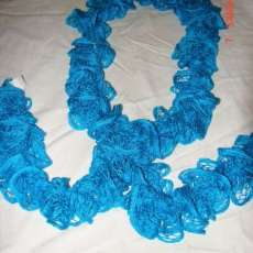 Ocean Blue Ruffle Scarf