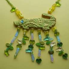 Chartreuse Alligator in the Bayou