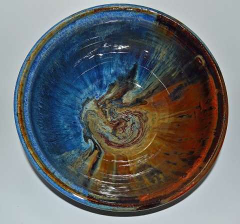Blue and Brown Bowl