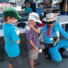 Kids enjoy talking with him