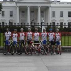 Bike4ALS AWARENESS Riders infront of the White House