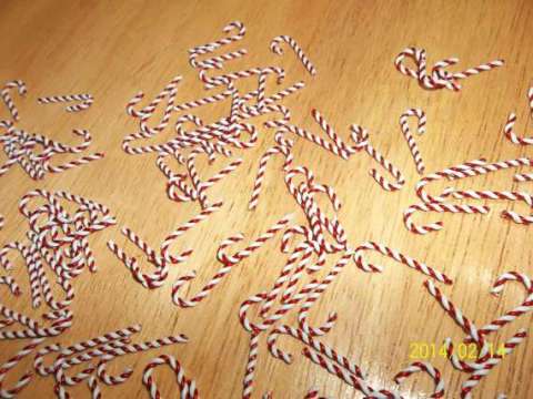 Hand Crafted Mini Wire Candy Canes