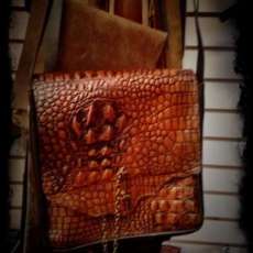 Croc Print Purse