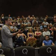 Playing Acoustic in the Middle of the Crowd For Our Encore