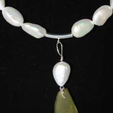 Pearl and Sea Glass Choker