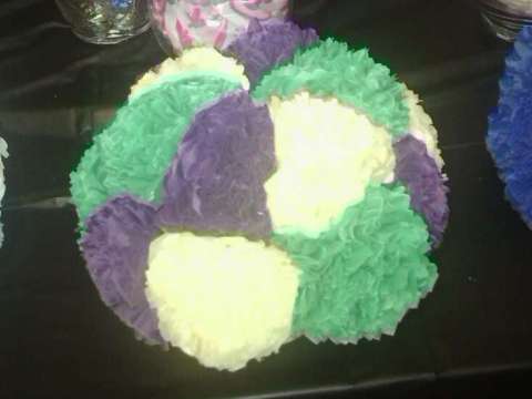 Mardi Gras Flower Center Piece