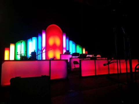 Set Pieces and LED Lighting Customized by Muscle Shoals Productions