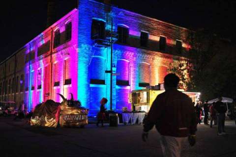 Custom Outdoor Event Lighting Design by Muscle Shoals Productions