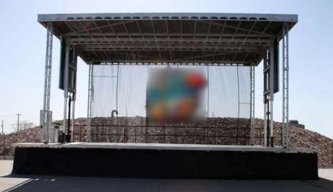 Our APEX 32 Wide X 24 Deep Stage With Roof ... One of Many Options Offered by Muscle Shoals Productions