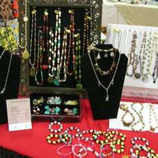 Our craft show table - October 2012