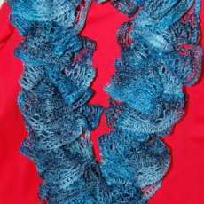 CALLED AQUAMARINE ( LENGTH 55 INCHES)    (PRICE $15.00 + $4.00 shipping)$1.00 for each additional scarf