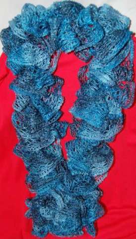 CALLED AQUAMARINE ( LENGTH 55 INCHES)    (PRICE $15.00 + $4.00 shipping)$1.00 for each additional scarf
