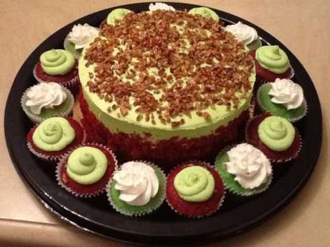 Red Velvet Key Lime Cake